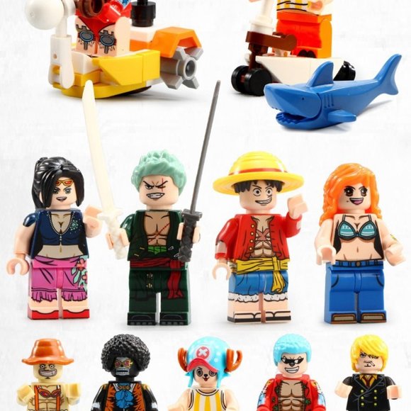 One Piece LARGE 18" Thousand Sunny Boat EPIC Building Blocks Set Luffy Sanji NEW - Picture 9 of 12